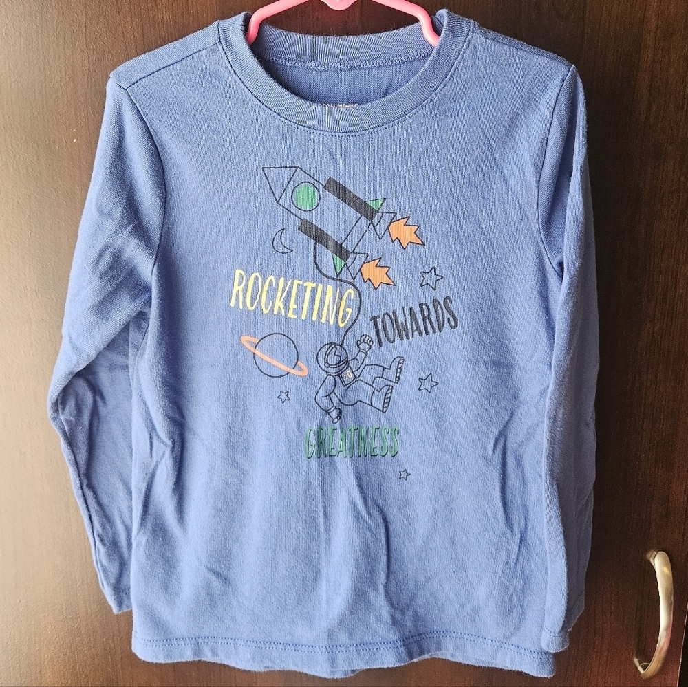 Garanimals Blue Space Adventure Long Sleeve Tee